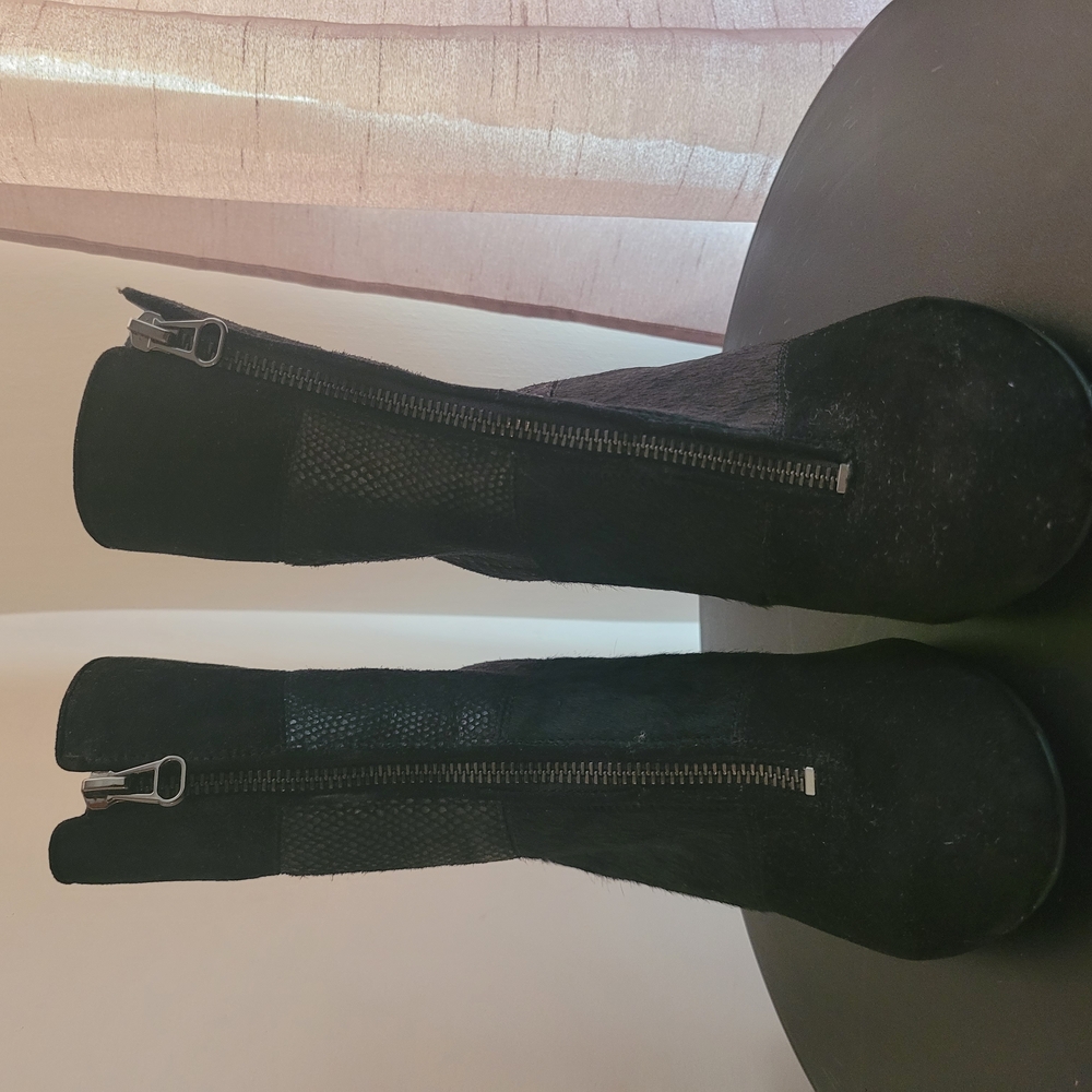 Anne Klein Black Ankle Booties with Sleek Design